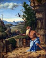 欧洲12-19世纪油画六_Giovanni Battista Cima da Conegliano - Saint Jerome in a Landscape